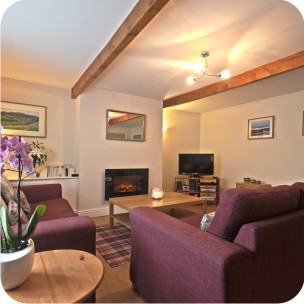 Living Room at River Neuk in Rothbury